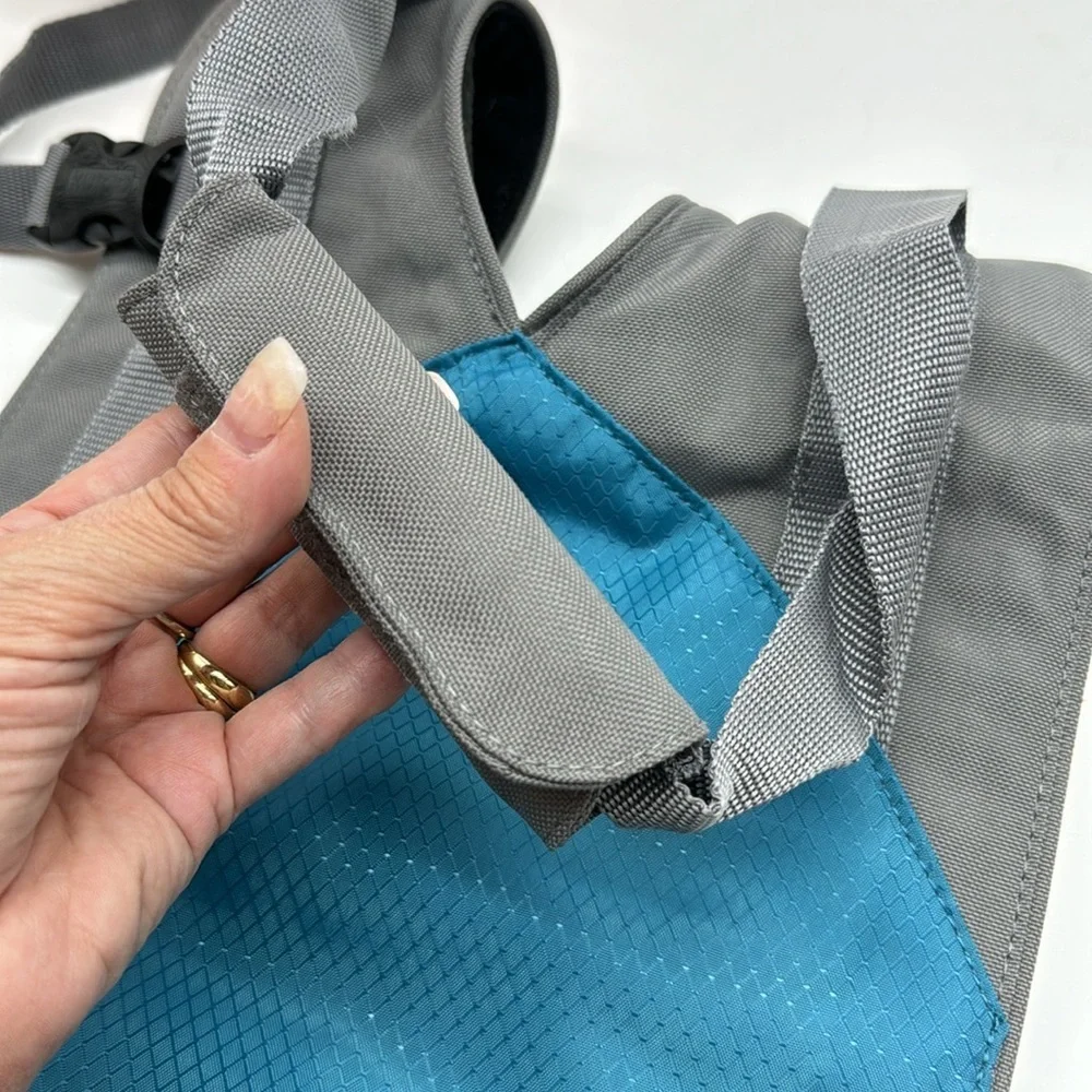 Kurgo Gray Teal Dog Jacket Harness MCB6927J